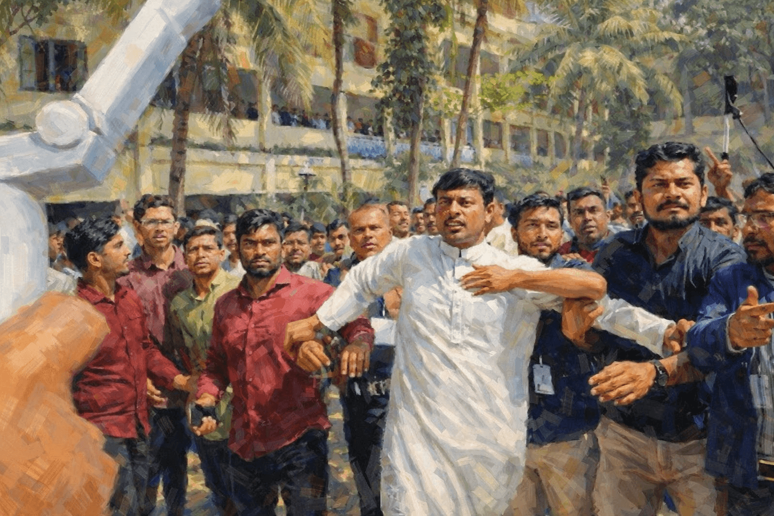 ভোটকেন্দ্রে নাসীরুদ্দীন পাটওয়ারীর উপর হামলা, সেনাবাহিনীর হস্তক্ষেপে পরিস্থিতি নিয়ন্ত্রণ- খবরের থাম্বনেইল ফটো